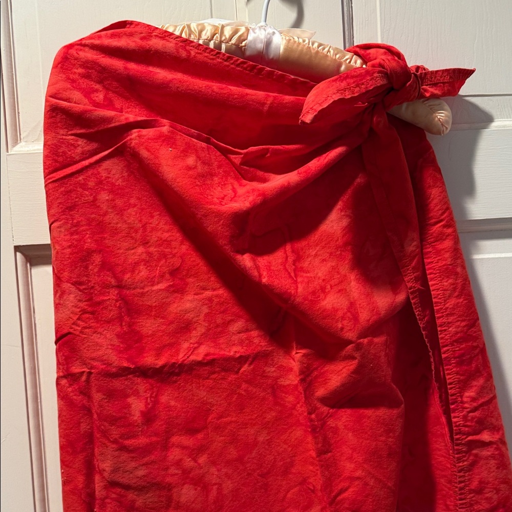 Bold Red Sarong Wrap